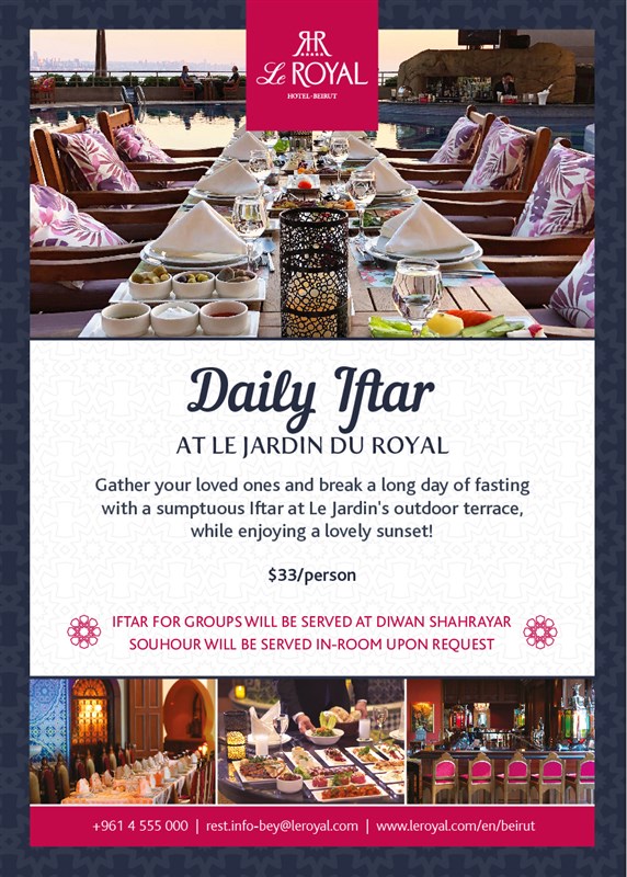 IFTAR at Le Jardin Du Royal